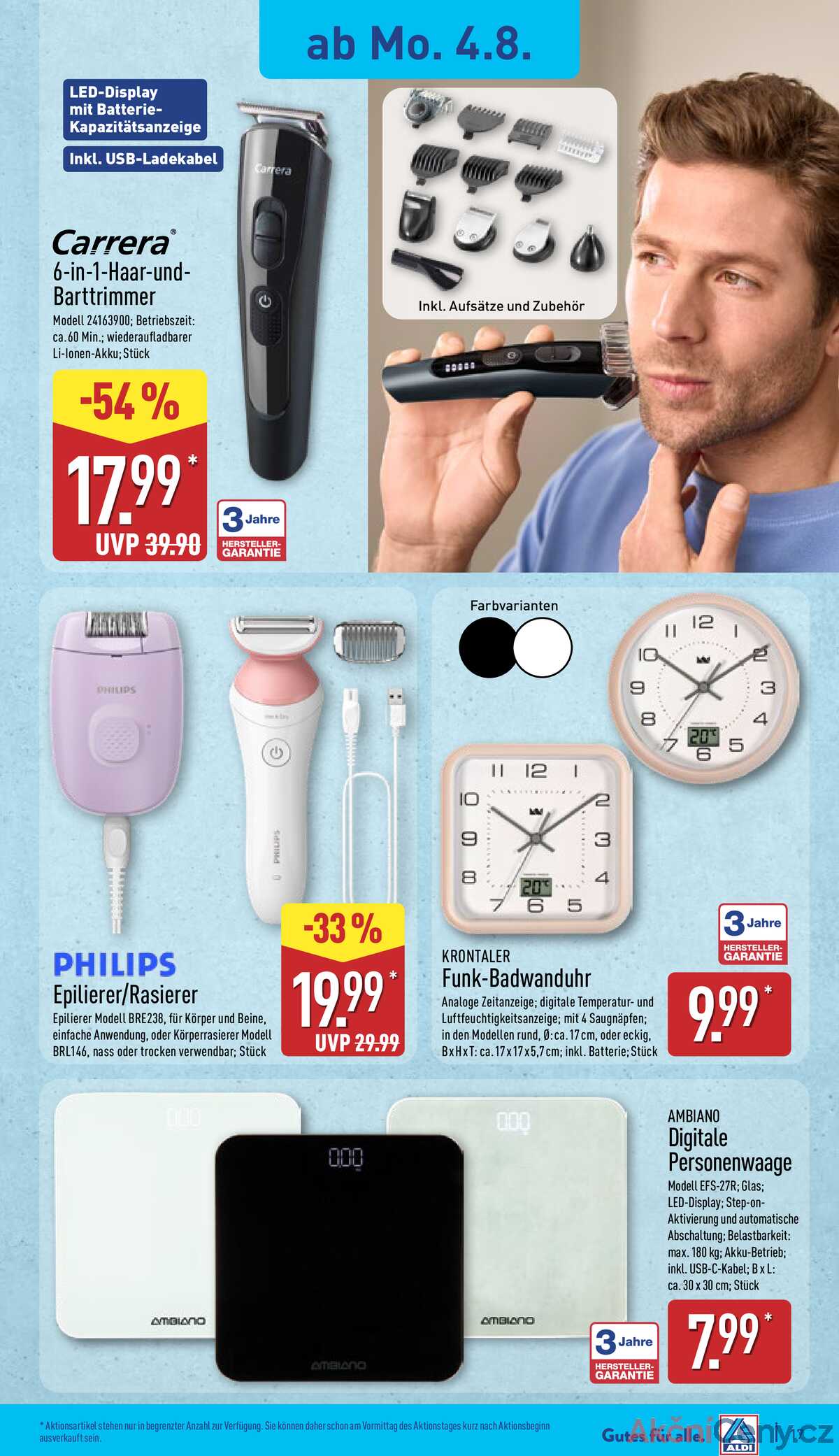 Leták ALDI Německo 4.8.-10.8.2025 strana 17