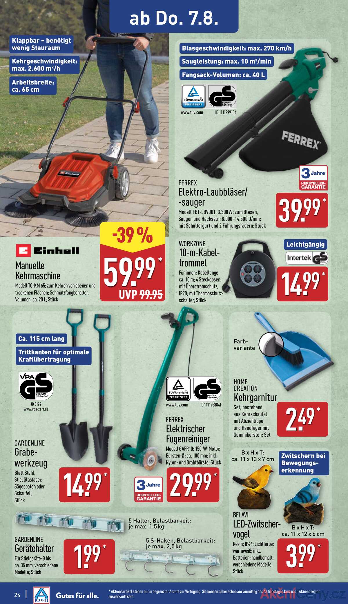 Leták ALDI Německo 4.8.-10.8.2025 strana 24