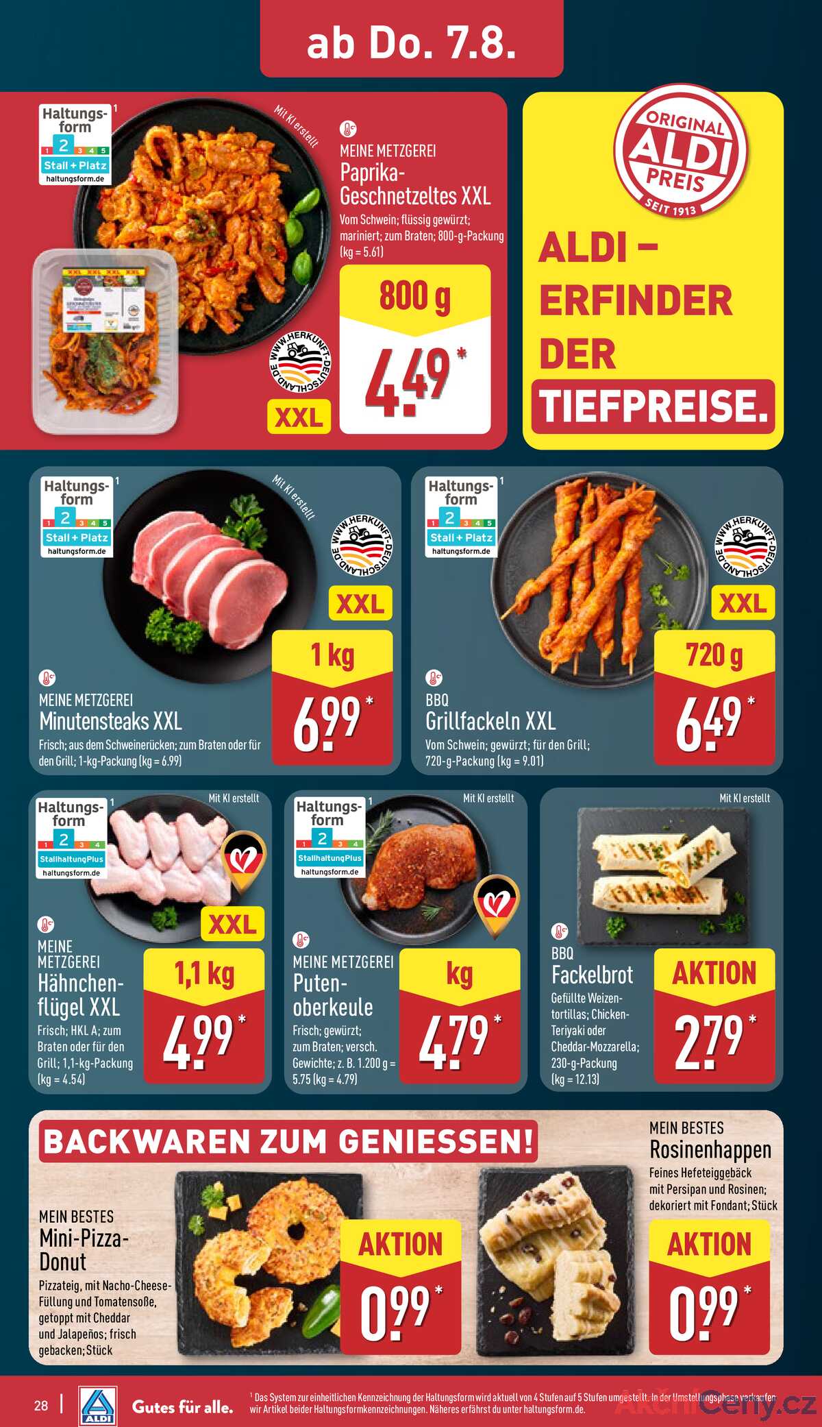 Leták ALDI Německo 4.8.-10.8.2025 strana 28