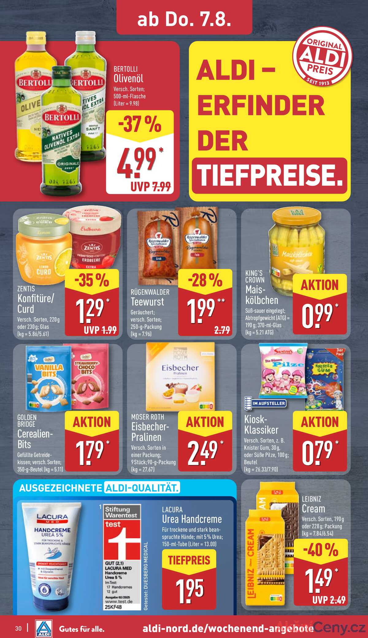 Leták ALDI Německo 4.8.-10.8.2025 strana 30