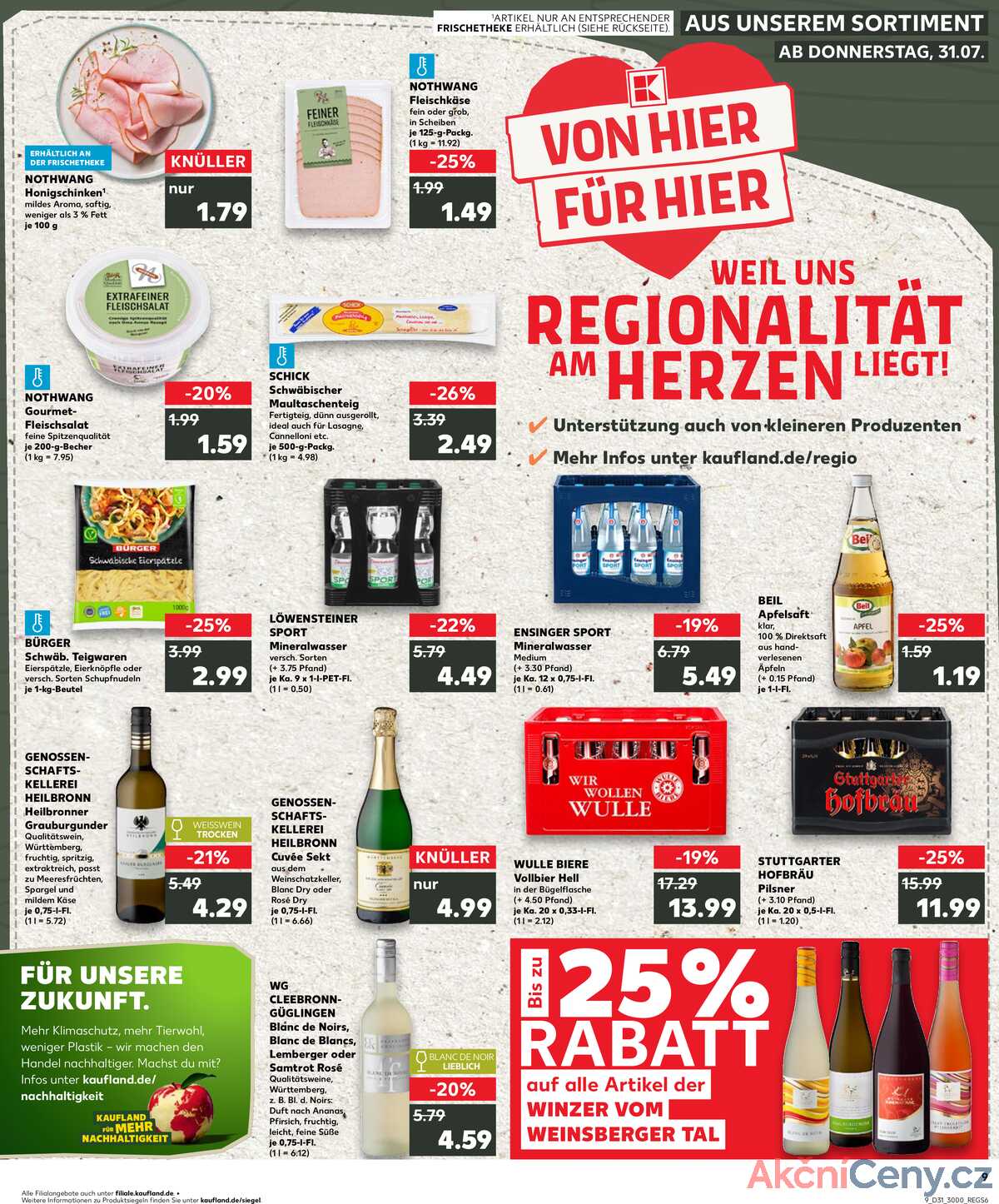 Leták Kaufland Německo 31.7.-6.8.2025 strana 9