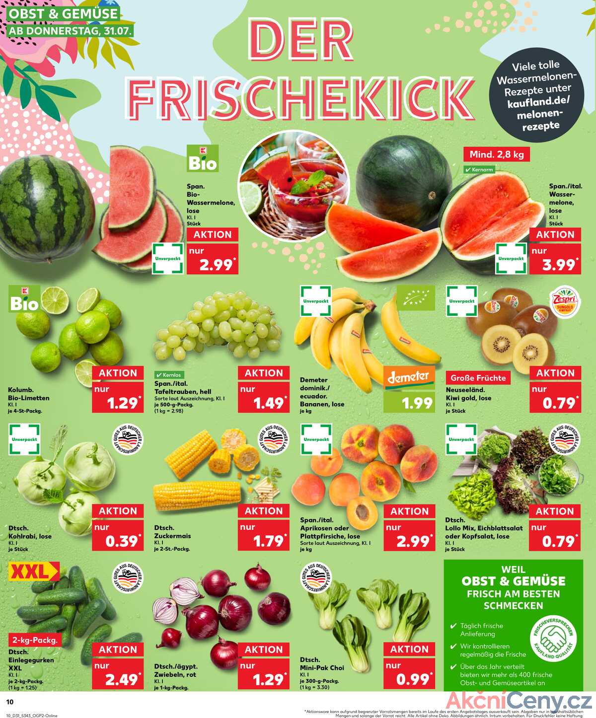 Leták Kaufland Německo 31.7.-6.8.2025 strana 10