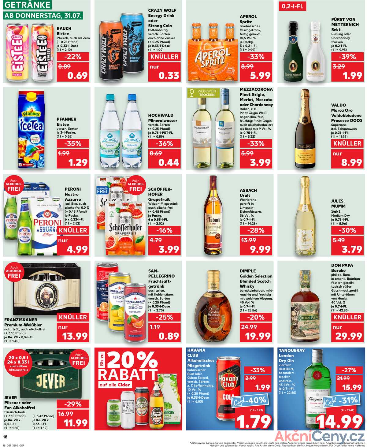 Leták Kaufland Německo 31.7.-6.8.2025 strana 18