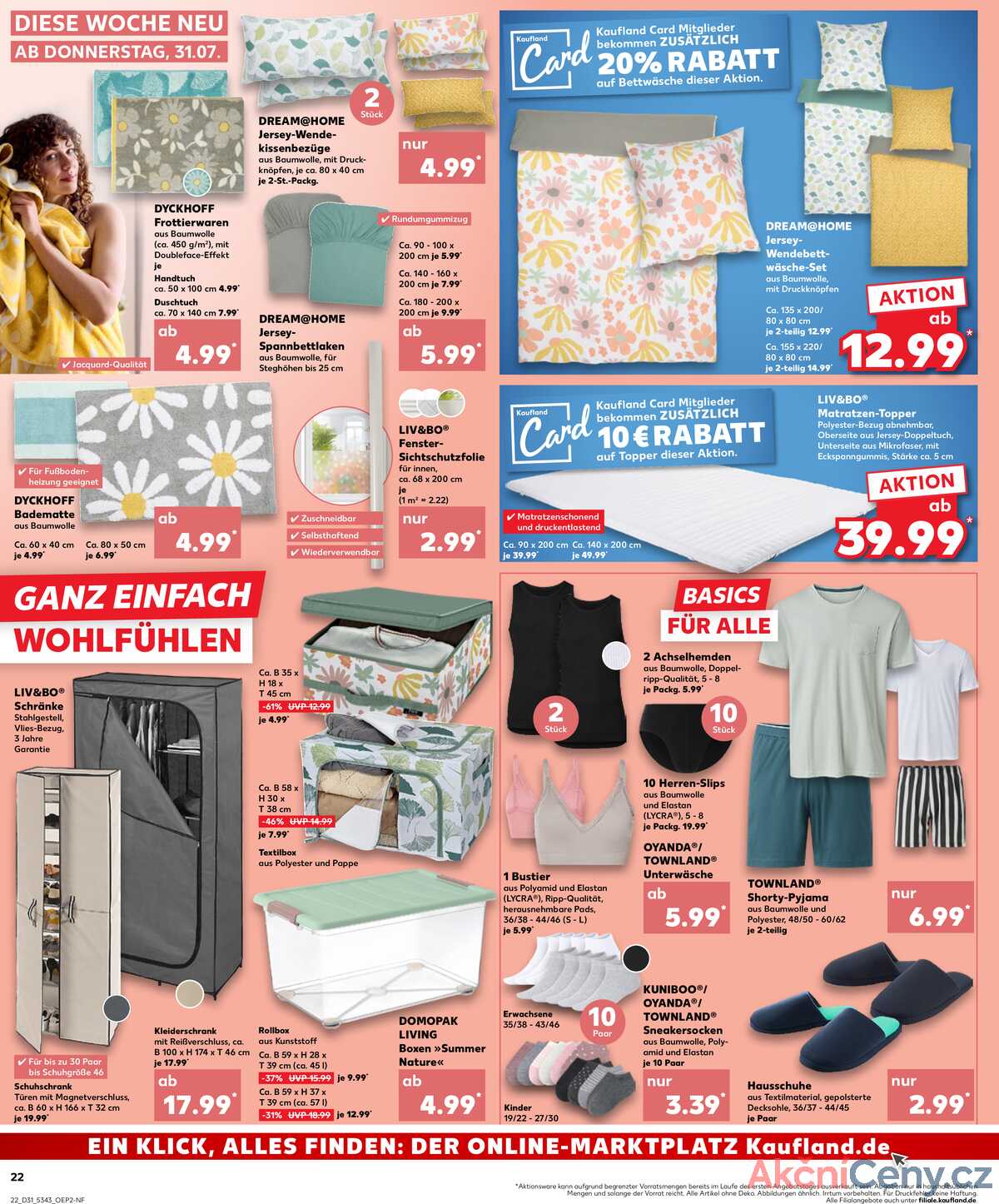 Leták Kaufland Německo 31.7.-6.8.2025 strana 22