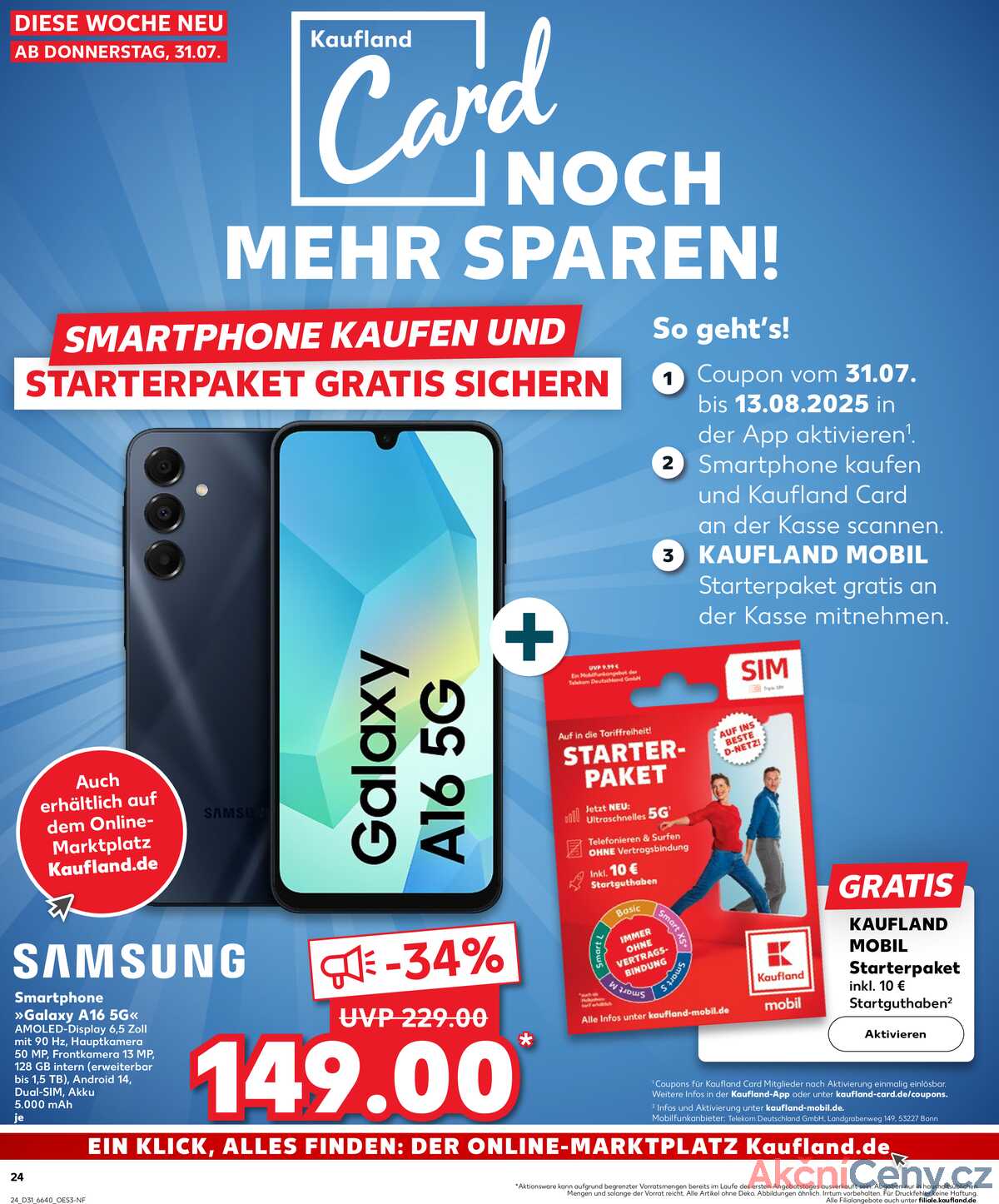 Leták Kaufland Německo 31.7.-6.8.2025 strana 24