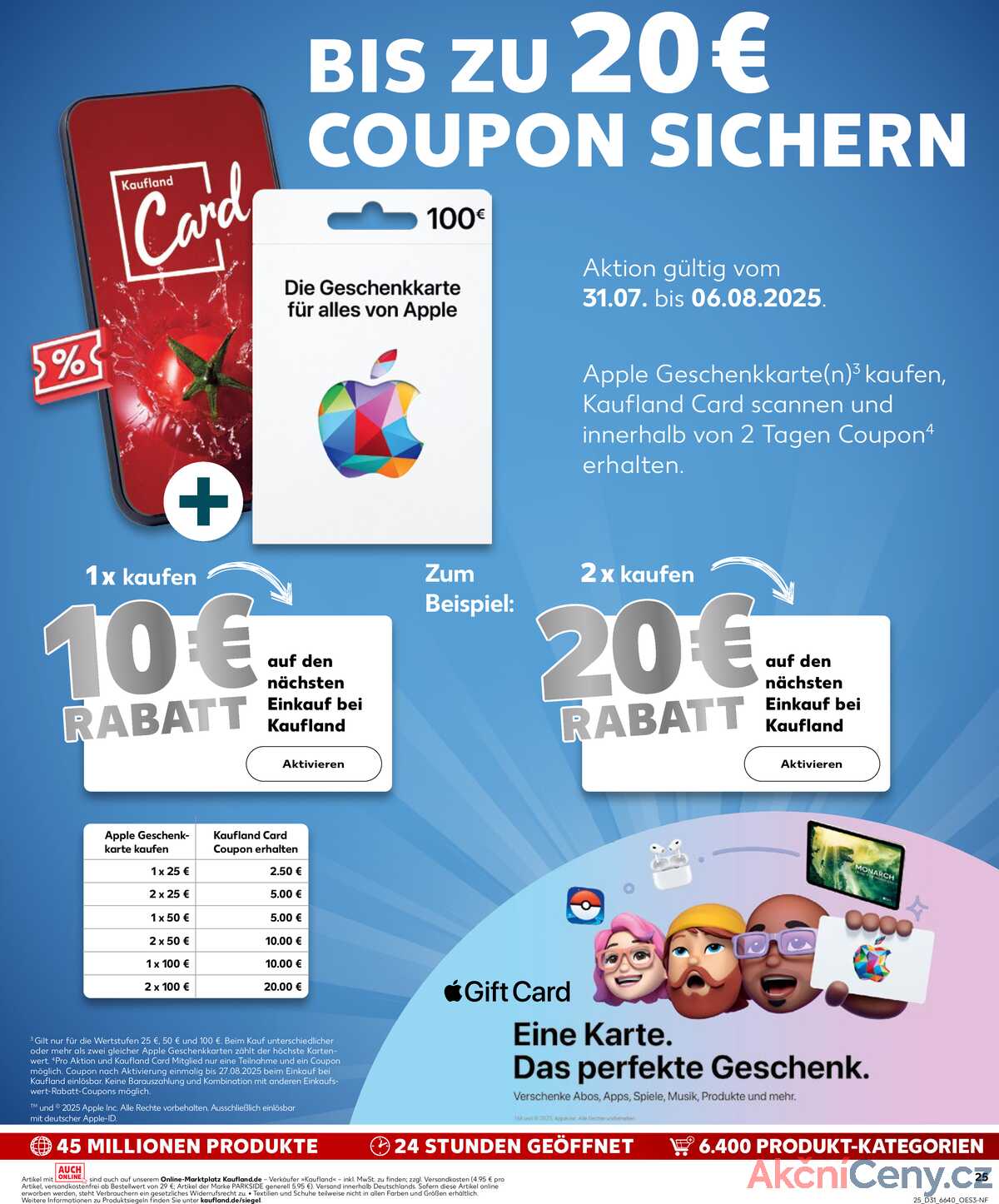 Leták Kaufland Německo 31.7.-6.8.2025 strana 25