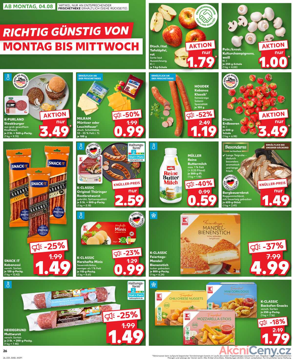 Leták Kaufland Německo 31.7.-6.8.2025 strana 26