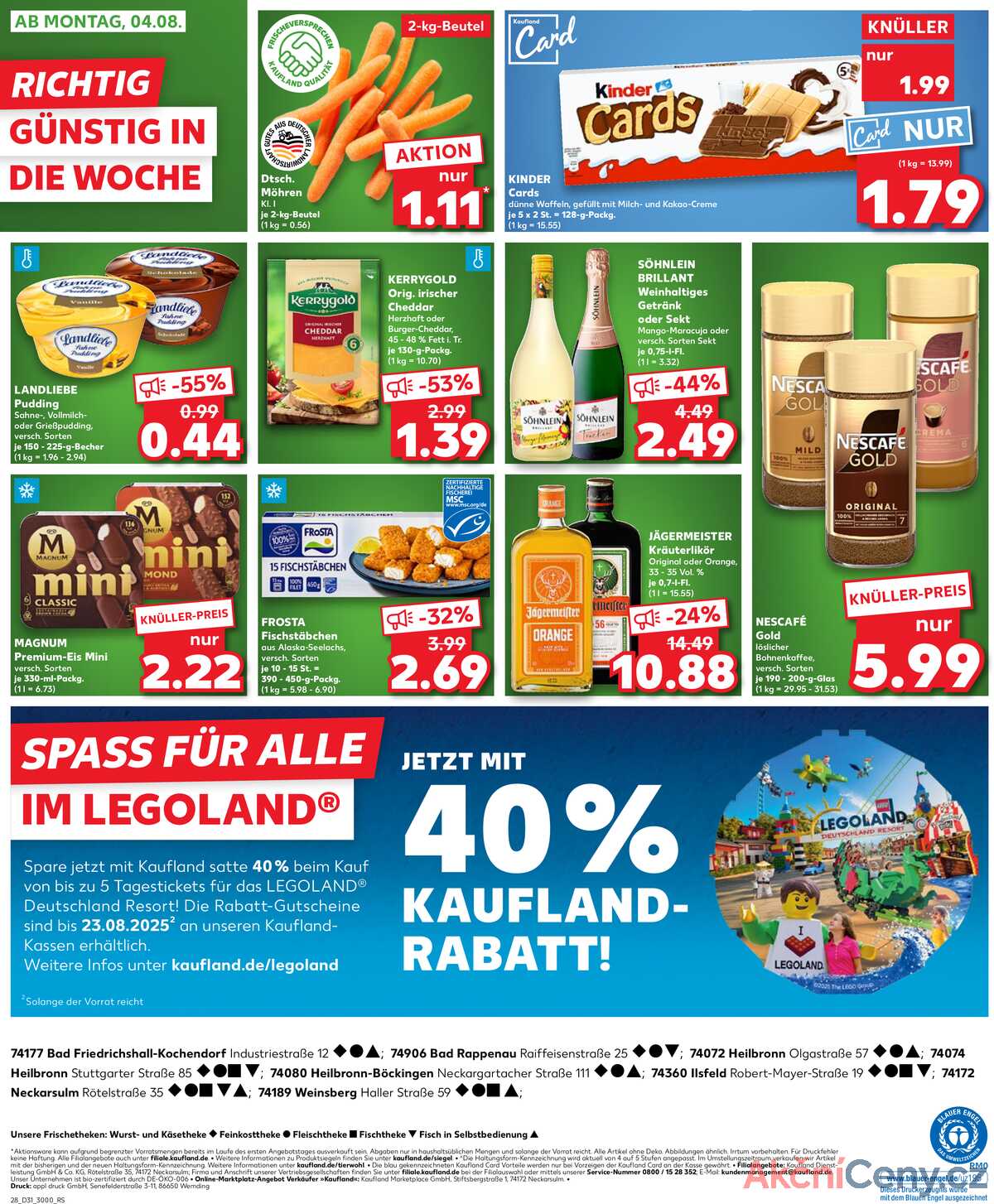 Leták Kaufland Německo 31.7.-6.8.2025 strana 28