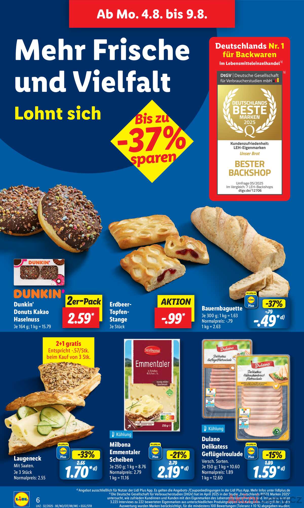 Leták Lidl Německo 4.8.-9.8.2025 strana 12