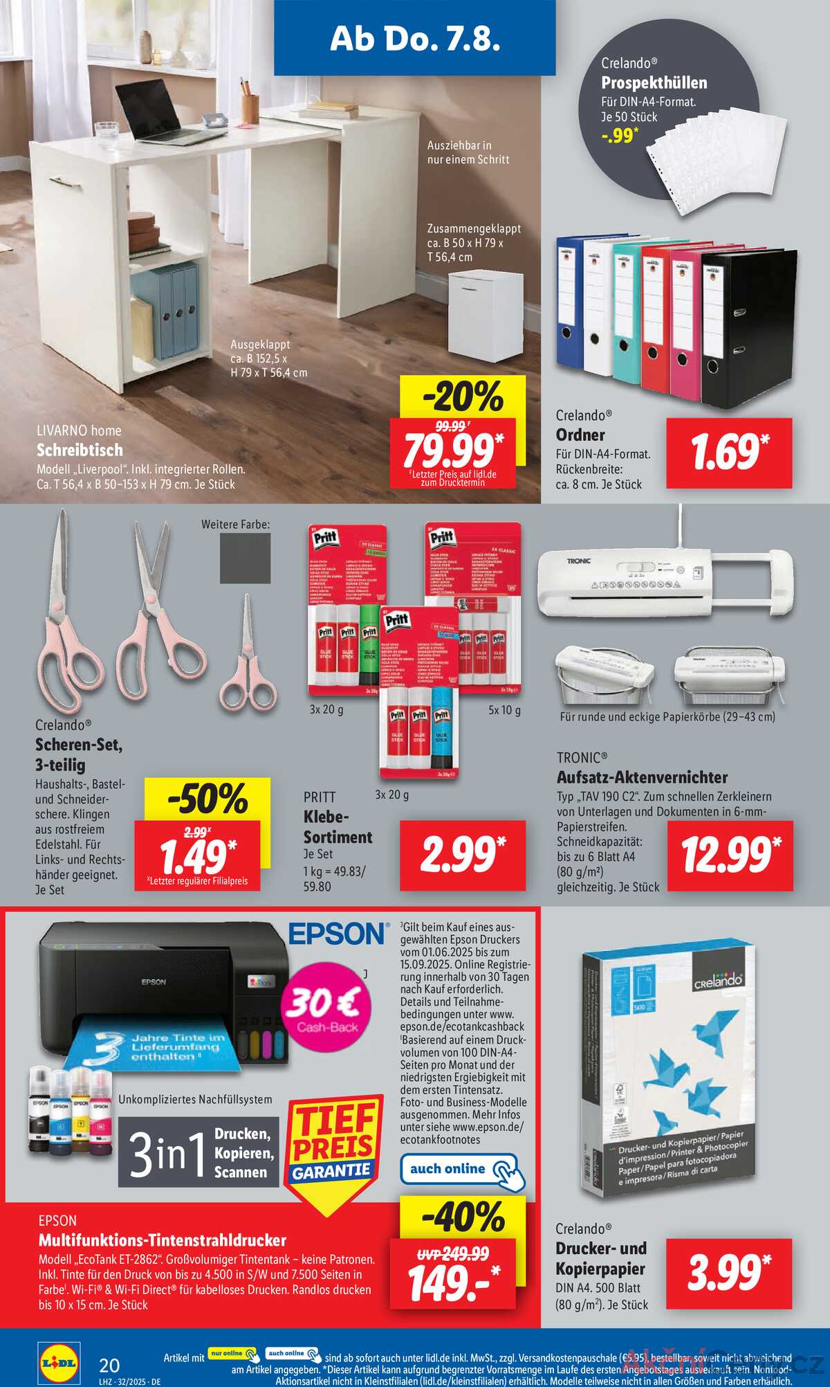Leták Lidl Německo 4.8.-9.8.2025 strana 32
