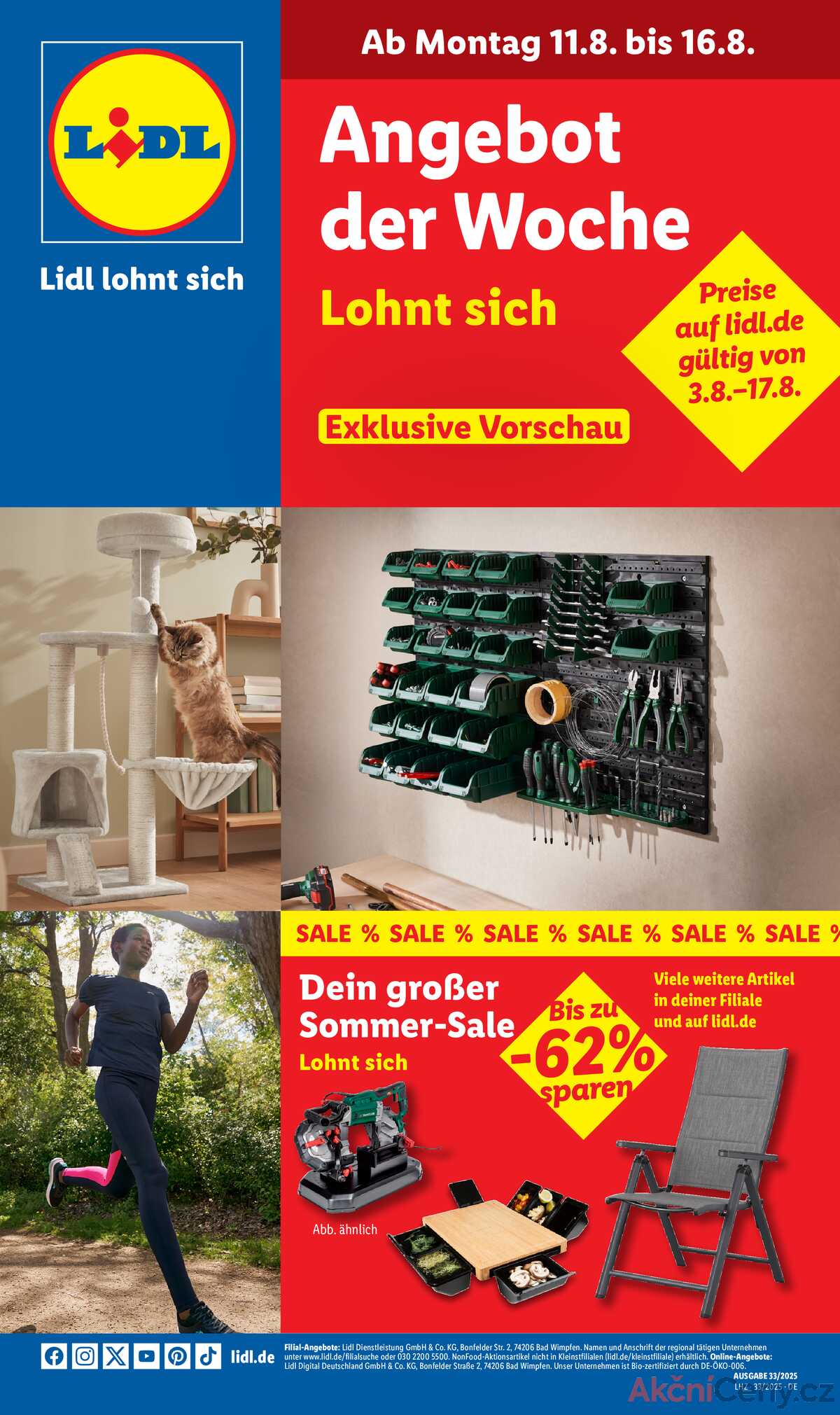 Leták Lidl Německo 11.8.-16.8.2025 strana 1