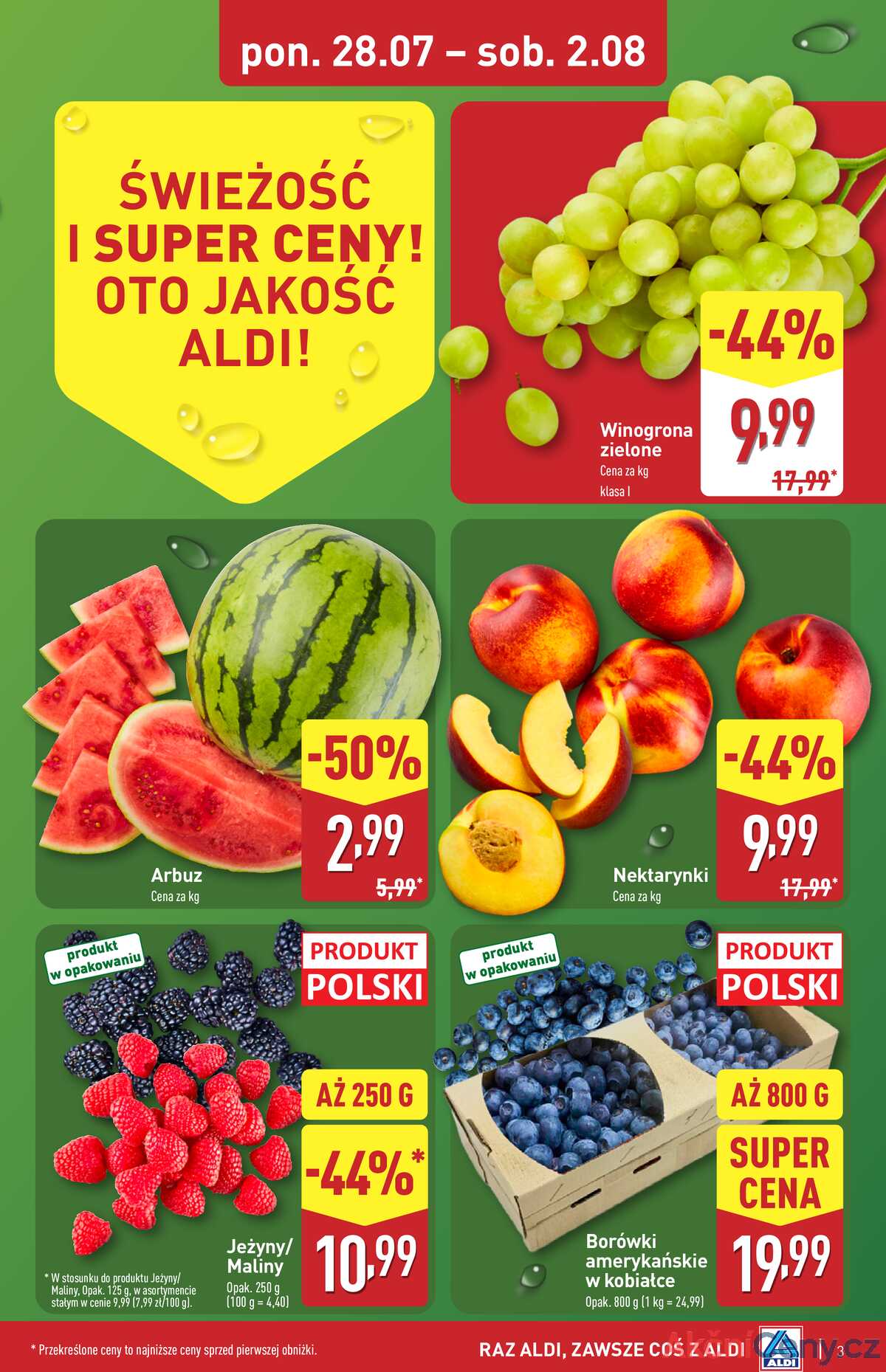 Leták Aldi Polsko 28.7.-2.8.2025 strana 3