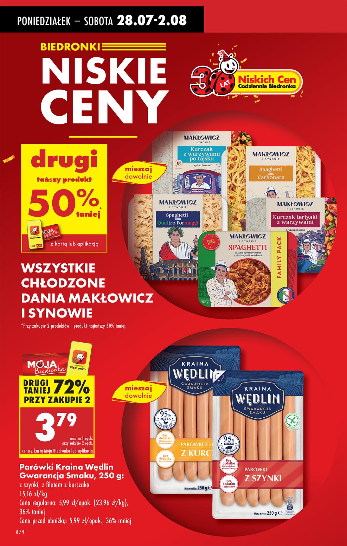 Leták Biedronka Polsko 28.7.-3.8.2025 strana 12