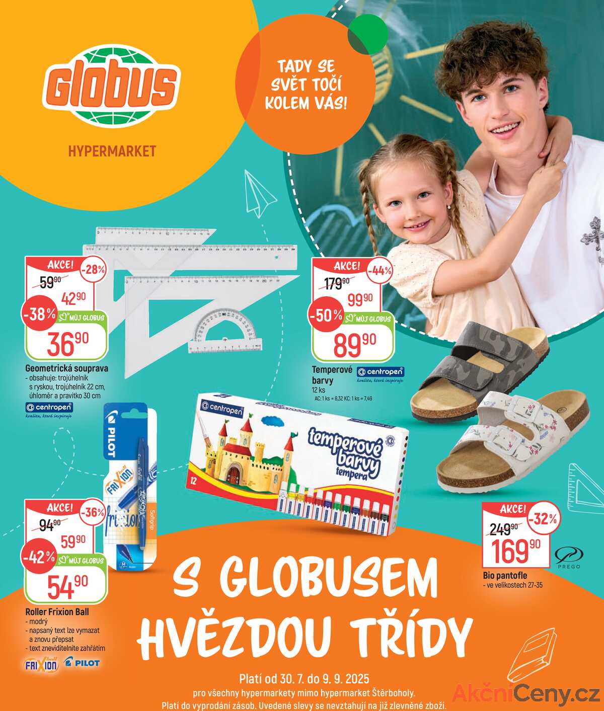 Akční leták Globus 30.7. - 9.9.2025 - Globus Praha - Centrum Černý Most strana 1