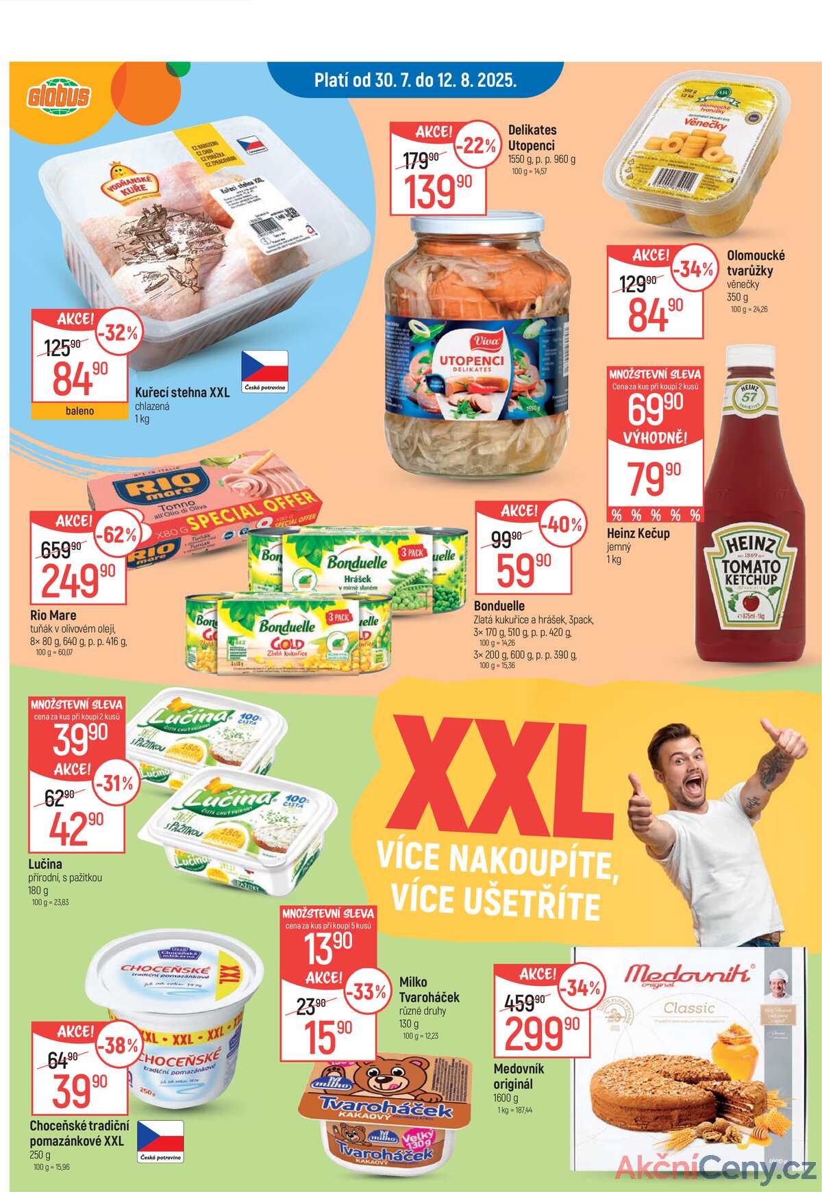 Akční leták Globus 30.7. - 12.8.2025 - Globus Praha - Zličín strana 1