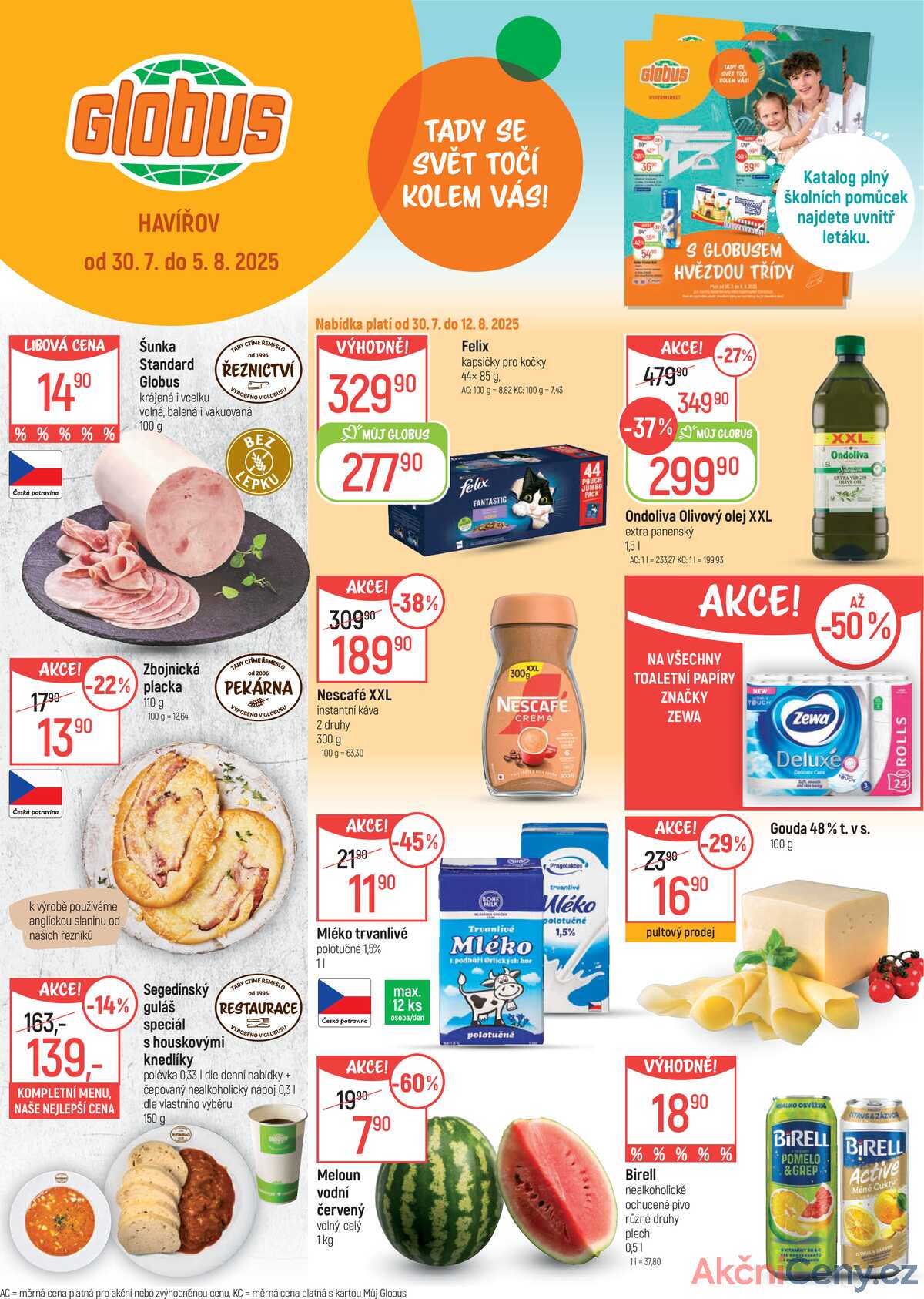 Akční leták Globus 30.7. - 5.8.2025 - Globus Havířov strana 1