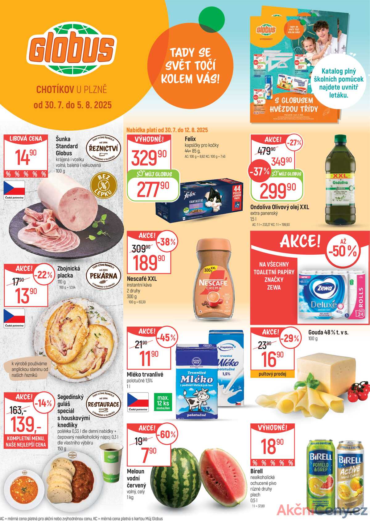 Akční leták Globus 30.7. - 5.8.2025 - Globus Chotíkov u Plzně strana 1