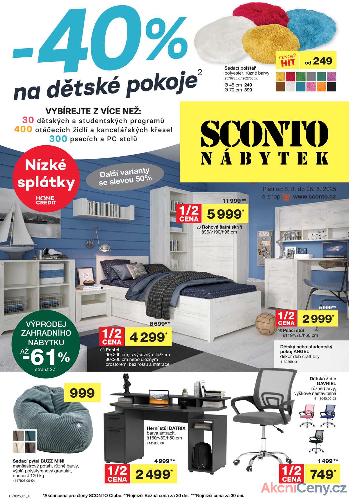 Sconto nábytek od 6.8. do 26.8.2025 strana 1