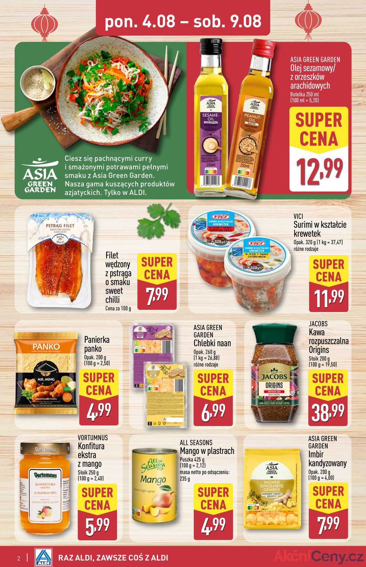 Leták Aldi Polsko 4.8.-9.8.2025 - Asijský týden strana 2