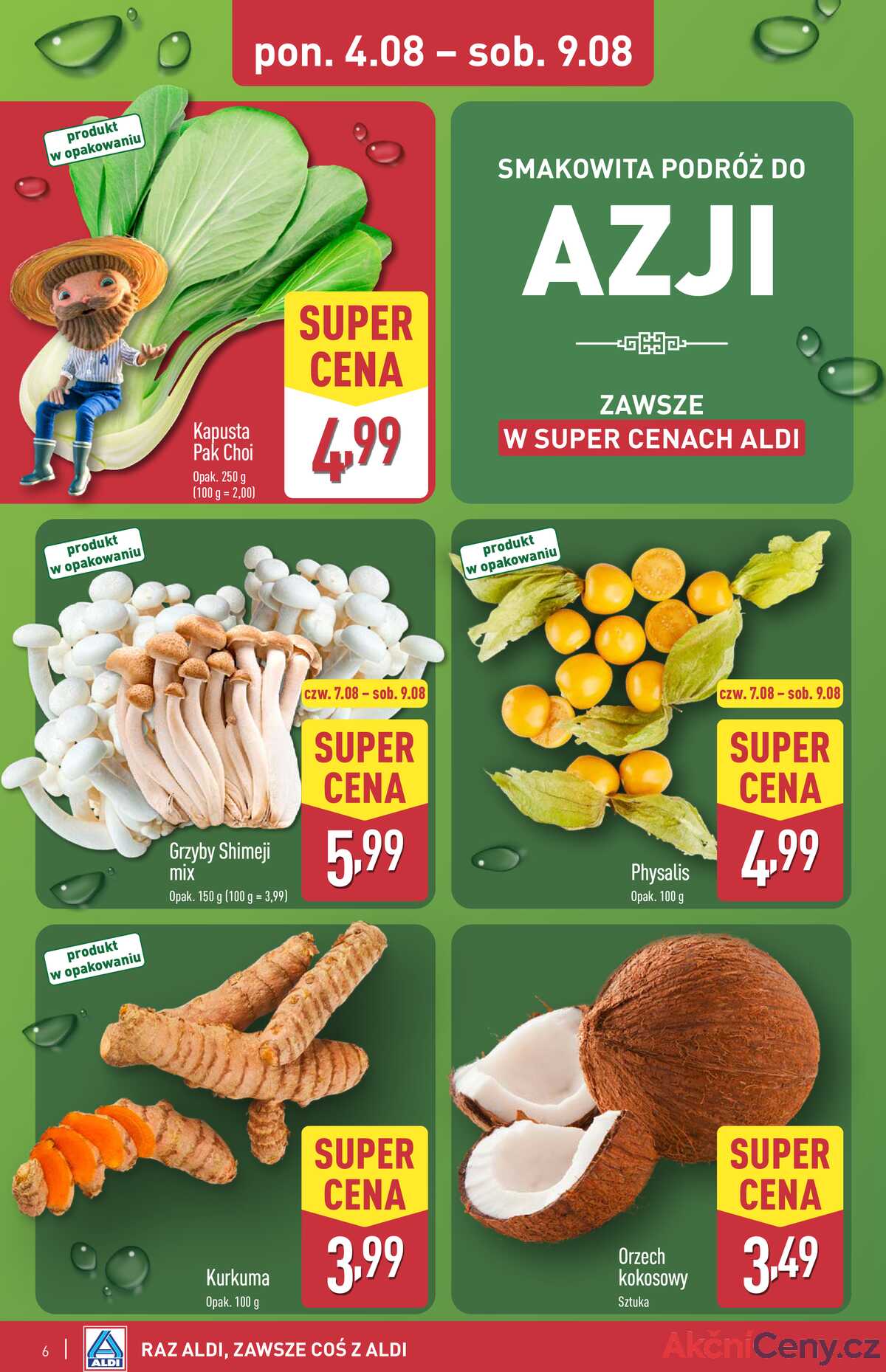 Leták Aldi Polsko 4.8.-9.8.2025 - Asijský týden strana 6
