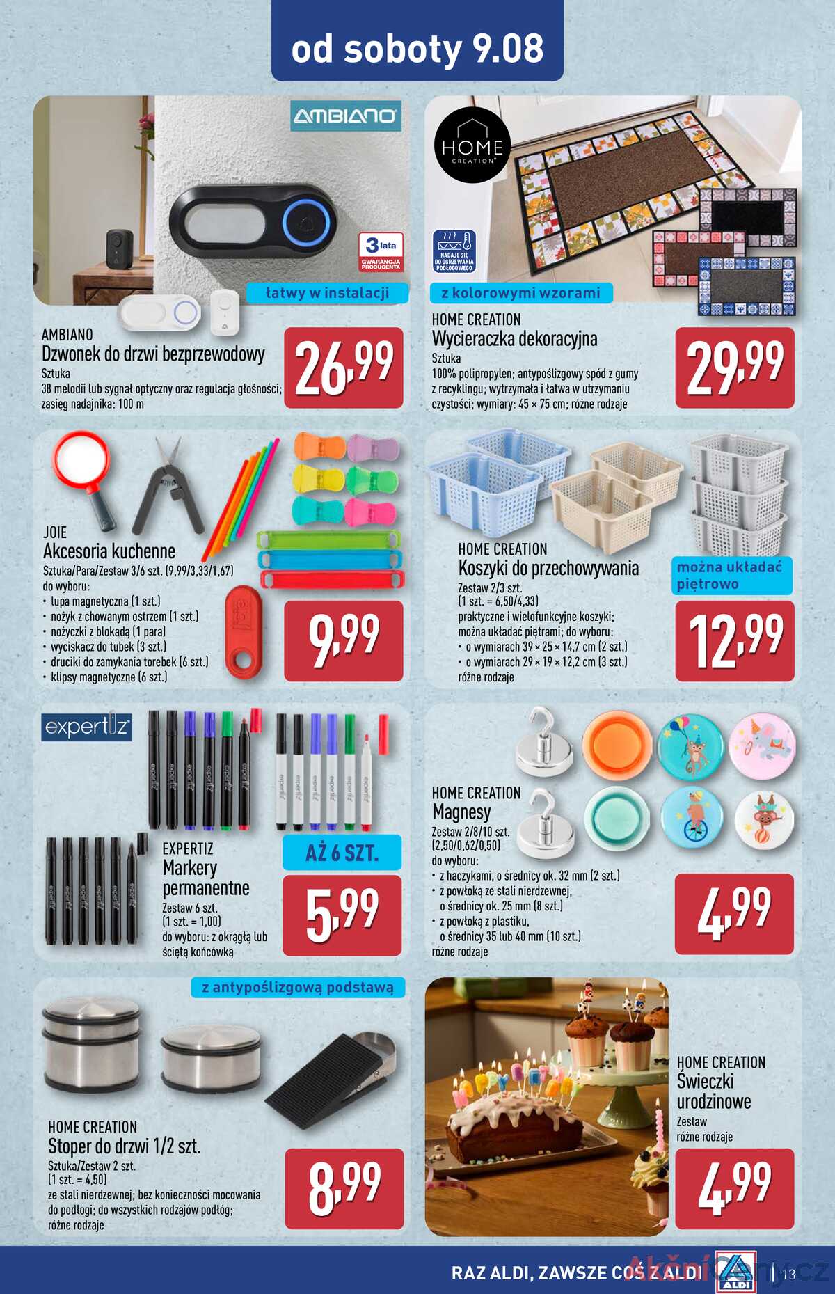 Leták Aldi Polsko 6.8.-12.8.2025 strana 13