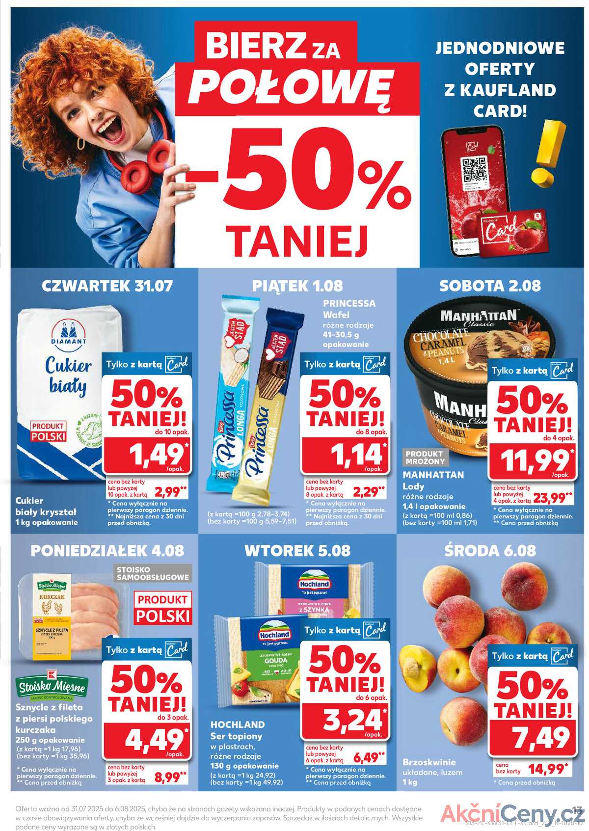 Leták Kaufland Polsko 31.7.-6.8.2025 - Noviny týdne strana 13