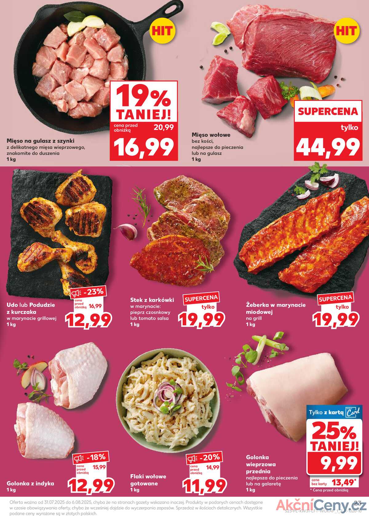 Leták Kaufland Polsko 31.7.-6.8.2025 - Noviny týdne strana 23