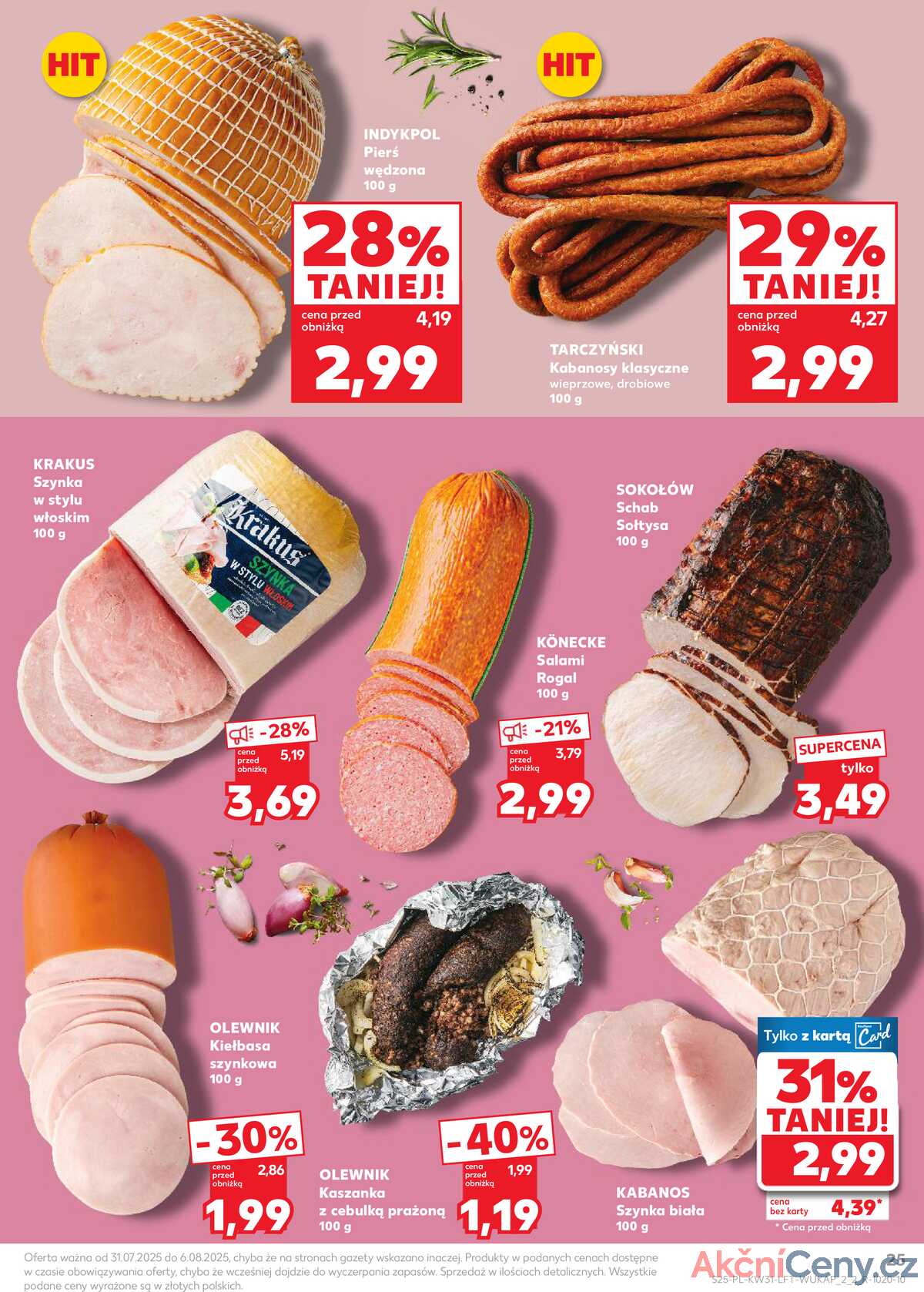 Leták Kaufland Polsko 31.7.-6.8.2025 - Noviny týdne strana 25