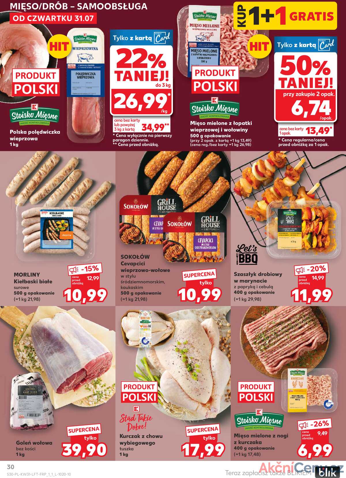 Leták Kaufland Polsko 31.7.-6.8.2025 - Noviny týdne strana 30