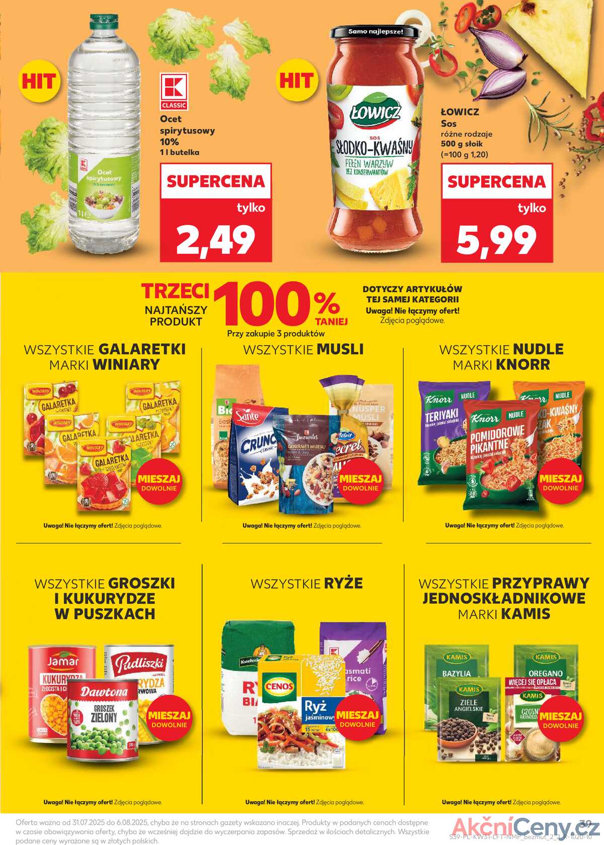 Leták Kaufland Polsko 31.7.-6.8.2025 - Noviny týdne strana 39