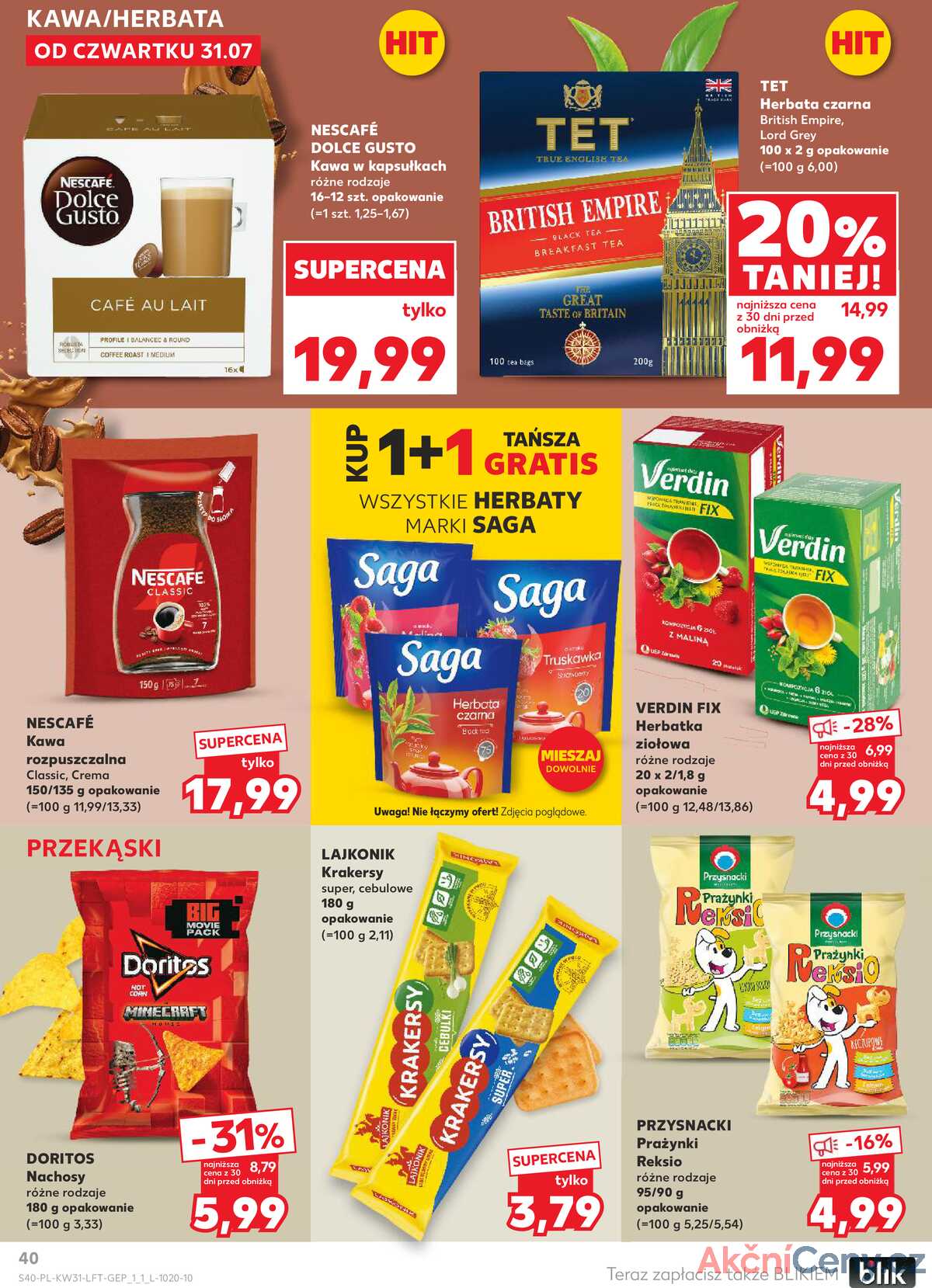 Leták Kaufland Polsko 31.7.-6.8.2025 - Noviny týdne strana 40