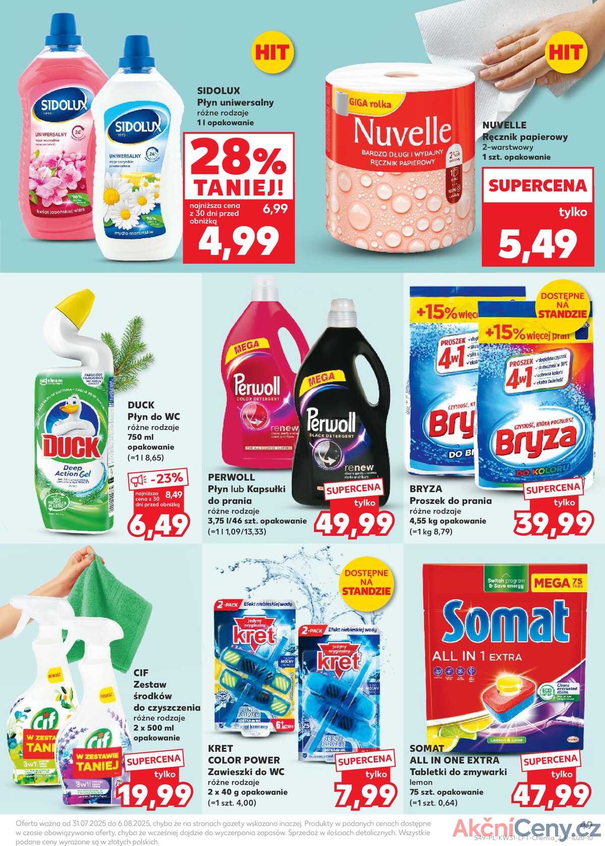 Leták Kaufland Polsko 31.7.-6.8.2025 - Noviny týdne strana 49