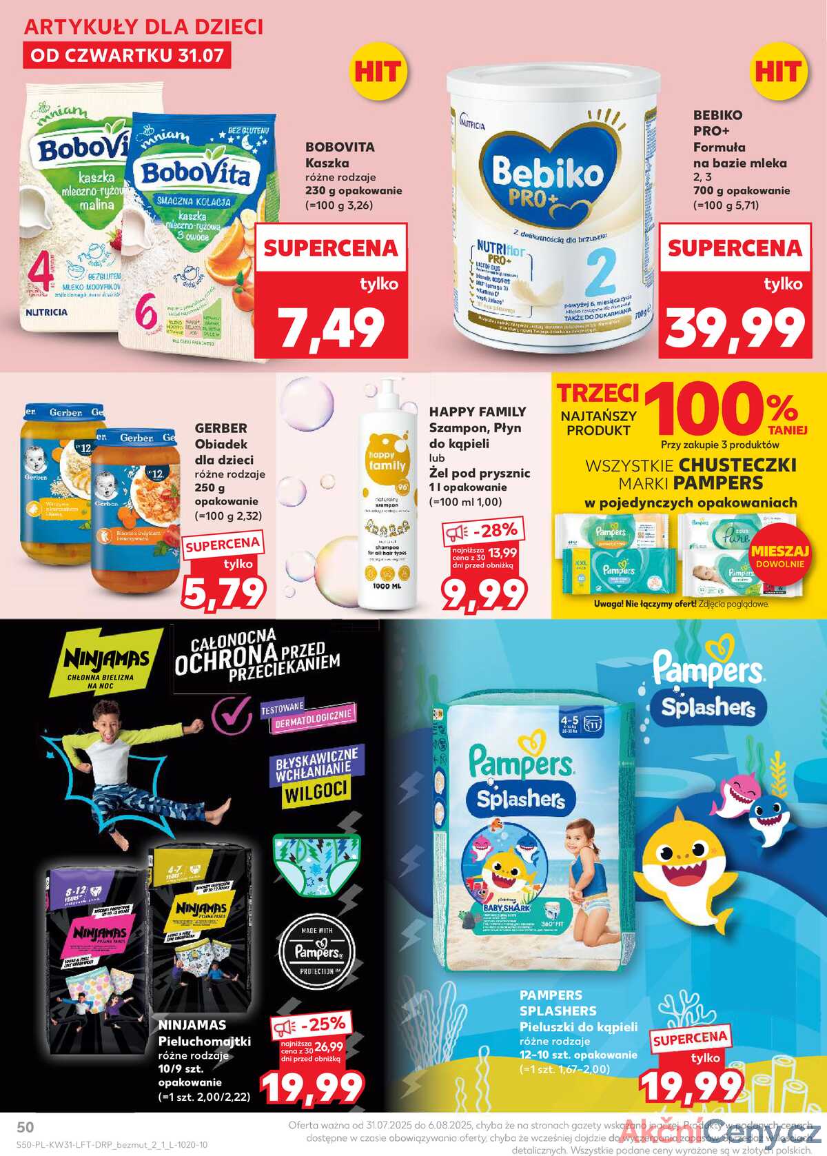Leták Kaufland Polsko 31.7.-6.8.2025 - Noviny týdne strana 50