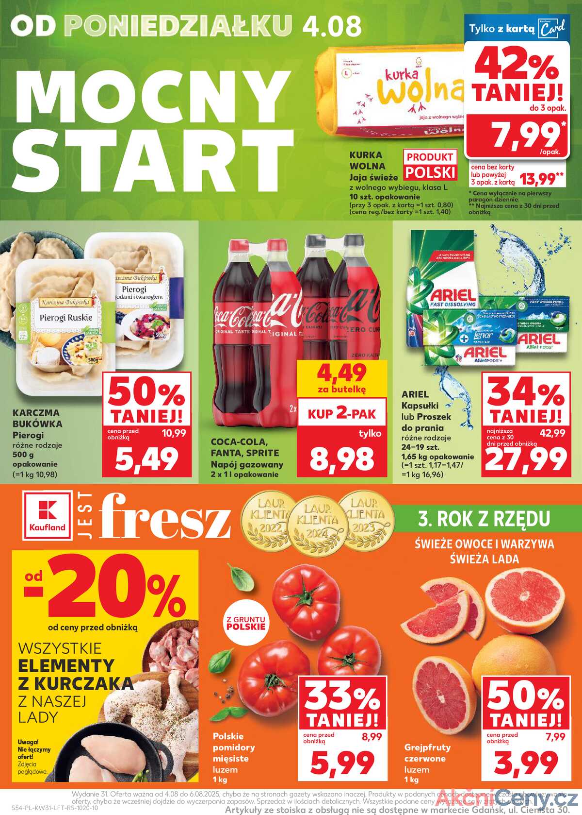 Leták Kaufland Polsko 31.7.-6.8.2025 - Noviny týdne strana 54