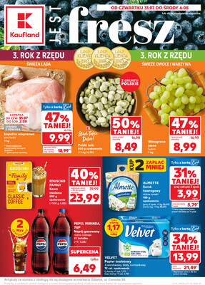 Leták Kaufland Polsko 31.7.-6.8.2025 - Noviny týdne