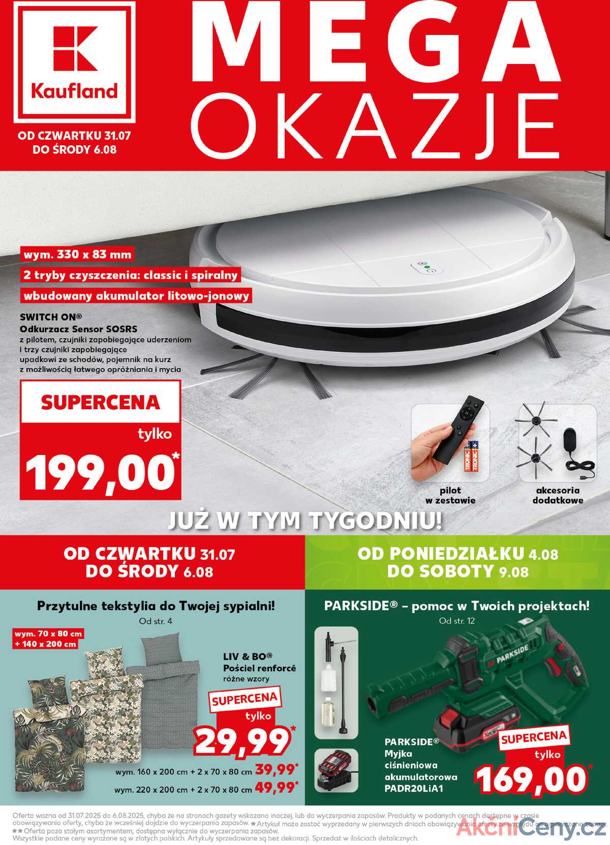 Leták Kaufland Polsko 31.7.-6.8.2025 strana 1