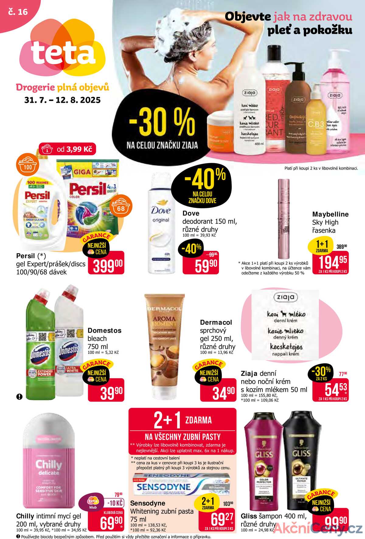 Teta drogerie  od 31.7. do 12.8.2025 strana 1