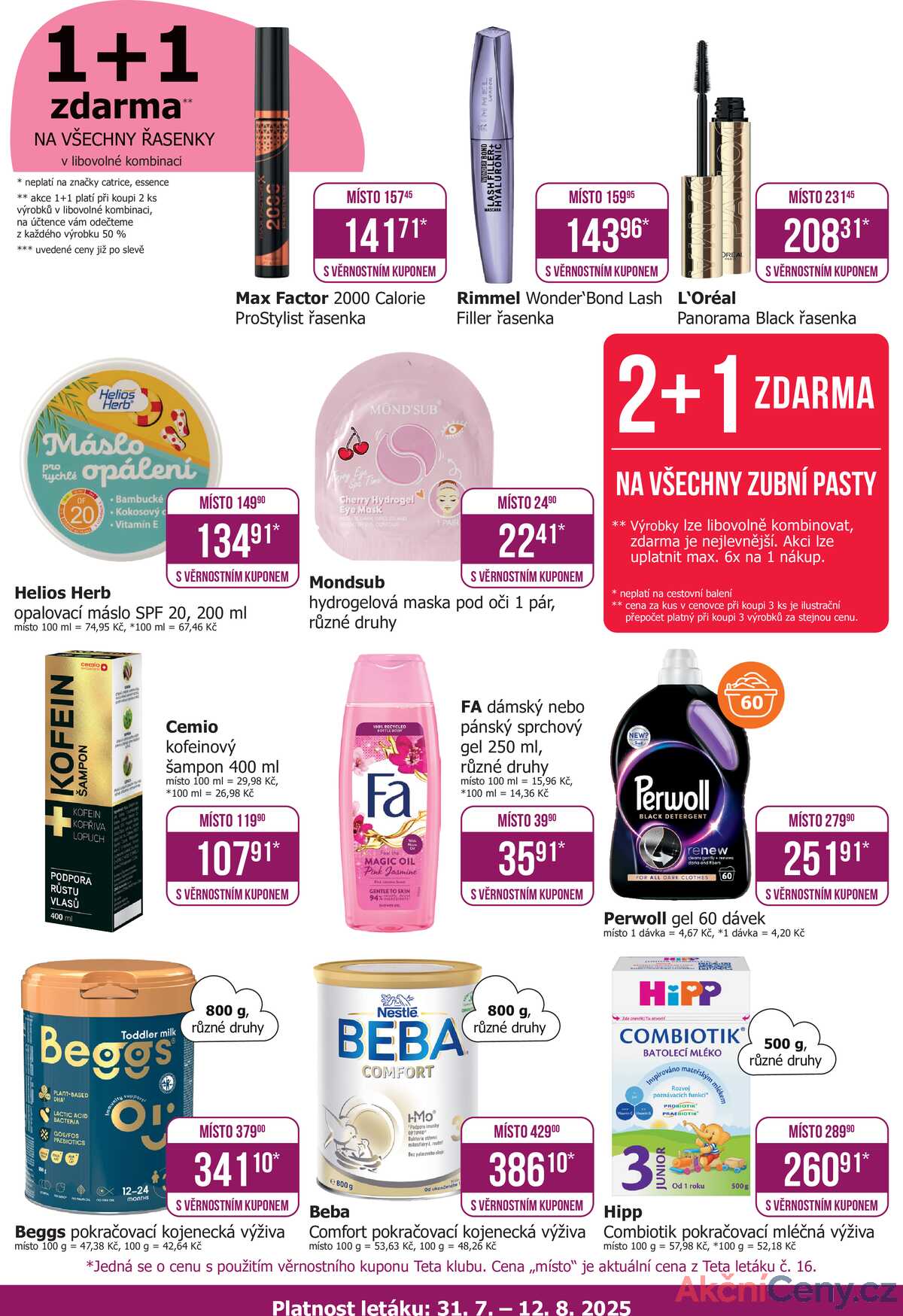 Teta drogerie Teta klub od 31.7. do 12.8.2025 strana 2
