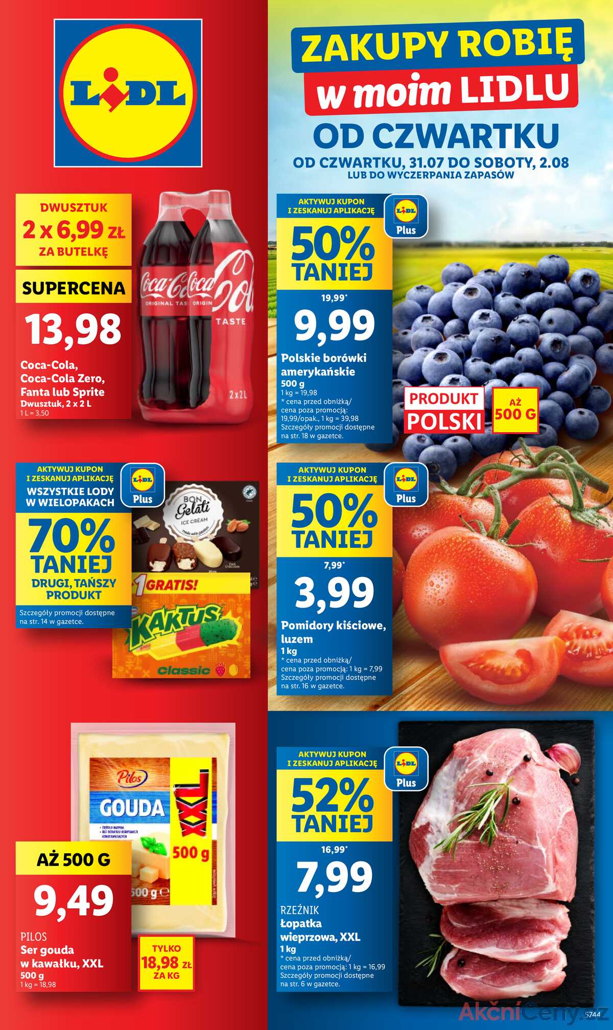Leták Lidl Polsko 31.7.-2.8.2025 strana 1