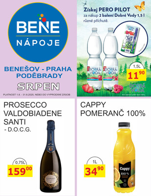 BENE NÁPOJE letáky