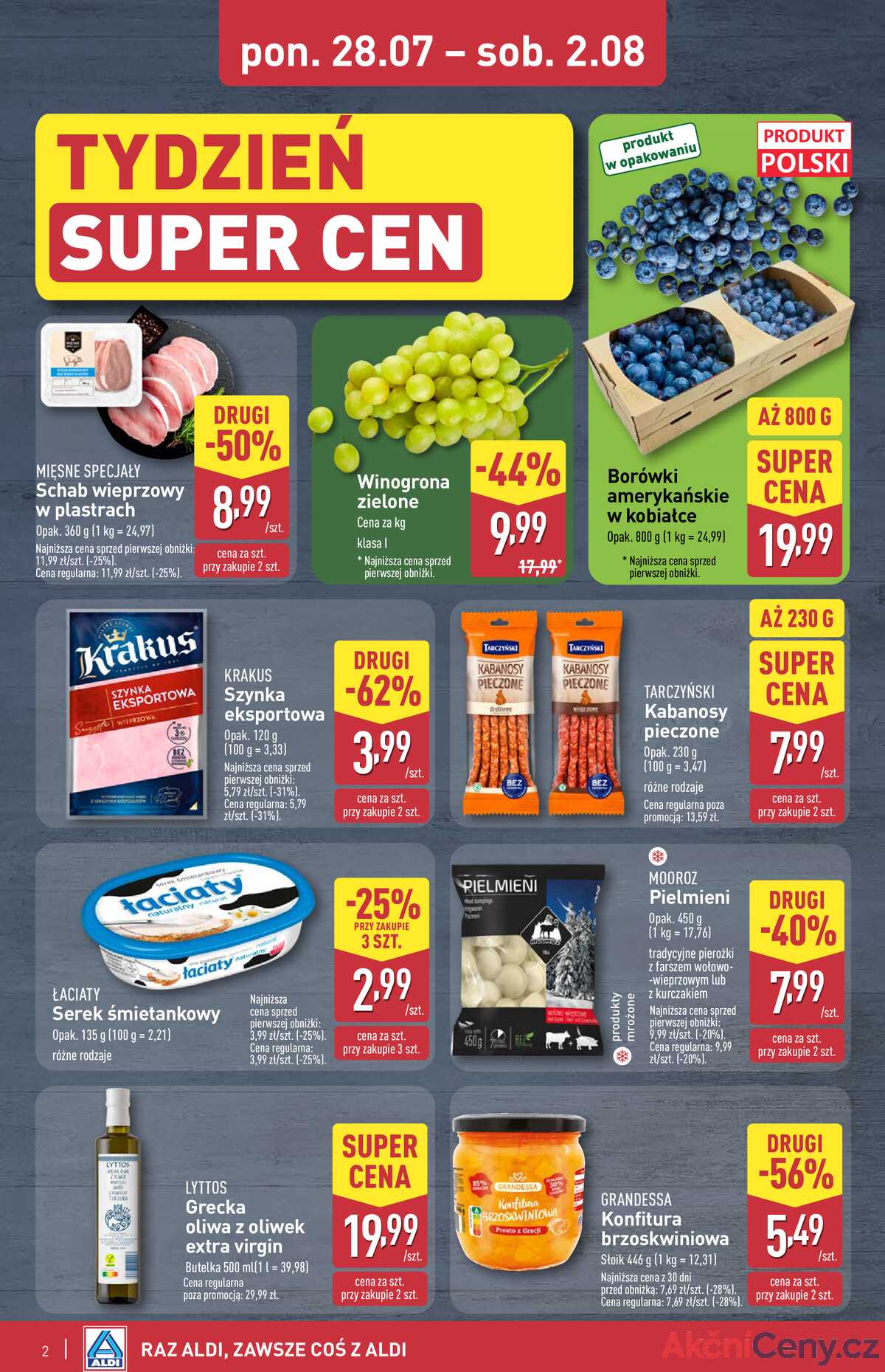 Leták Aldi Polsko 31.7.-2.8.2025 - Víkendová nabídka strana 2