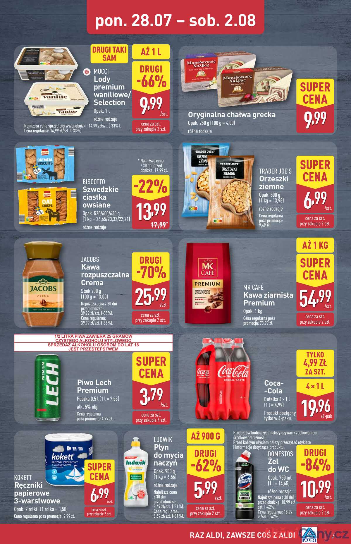 Leták Aldi Polsko 31.7.-2.8.2025 - Víkendová nabídka strana 3
