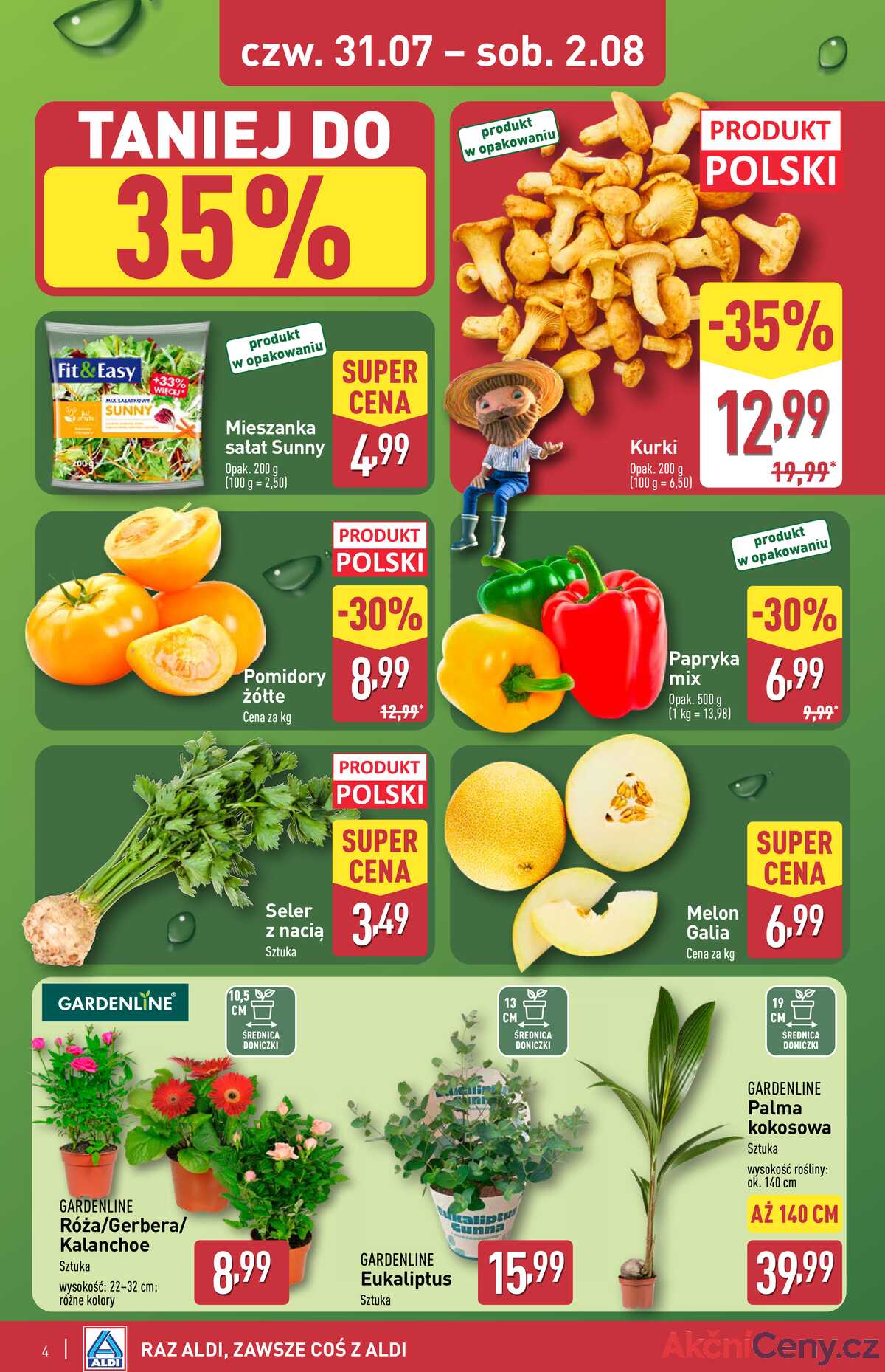 Leták Aldi Polsko 31.7.-2.8.2025 - Víkendová nabídka strana 4