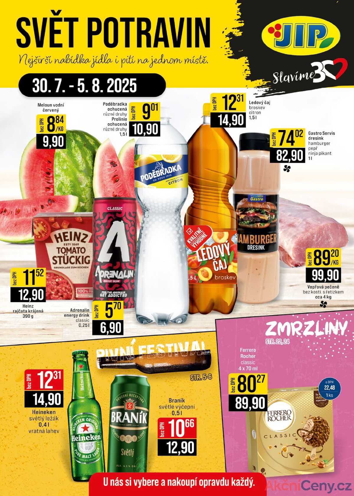 JIP Cash & Carry Brno, Praha, Ostrava od 30.7. do 5.8.2025 strana 1