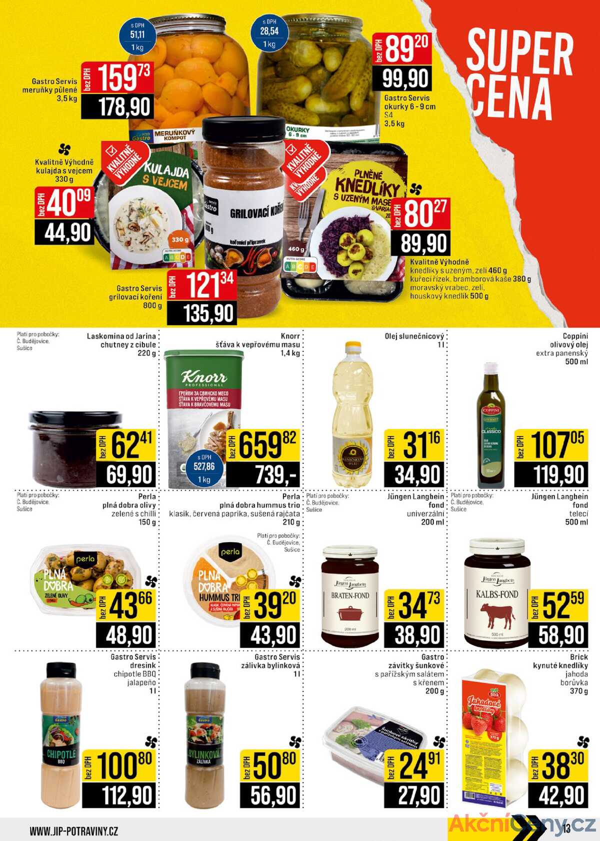 JIP Cash & Carry České Budějovice, Most, Náchod, Polička, Sušice a Svoboda nad Úpou od 30.7. do 5.8.2025 strana 13