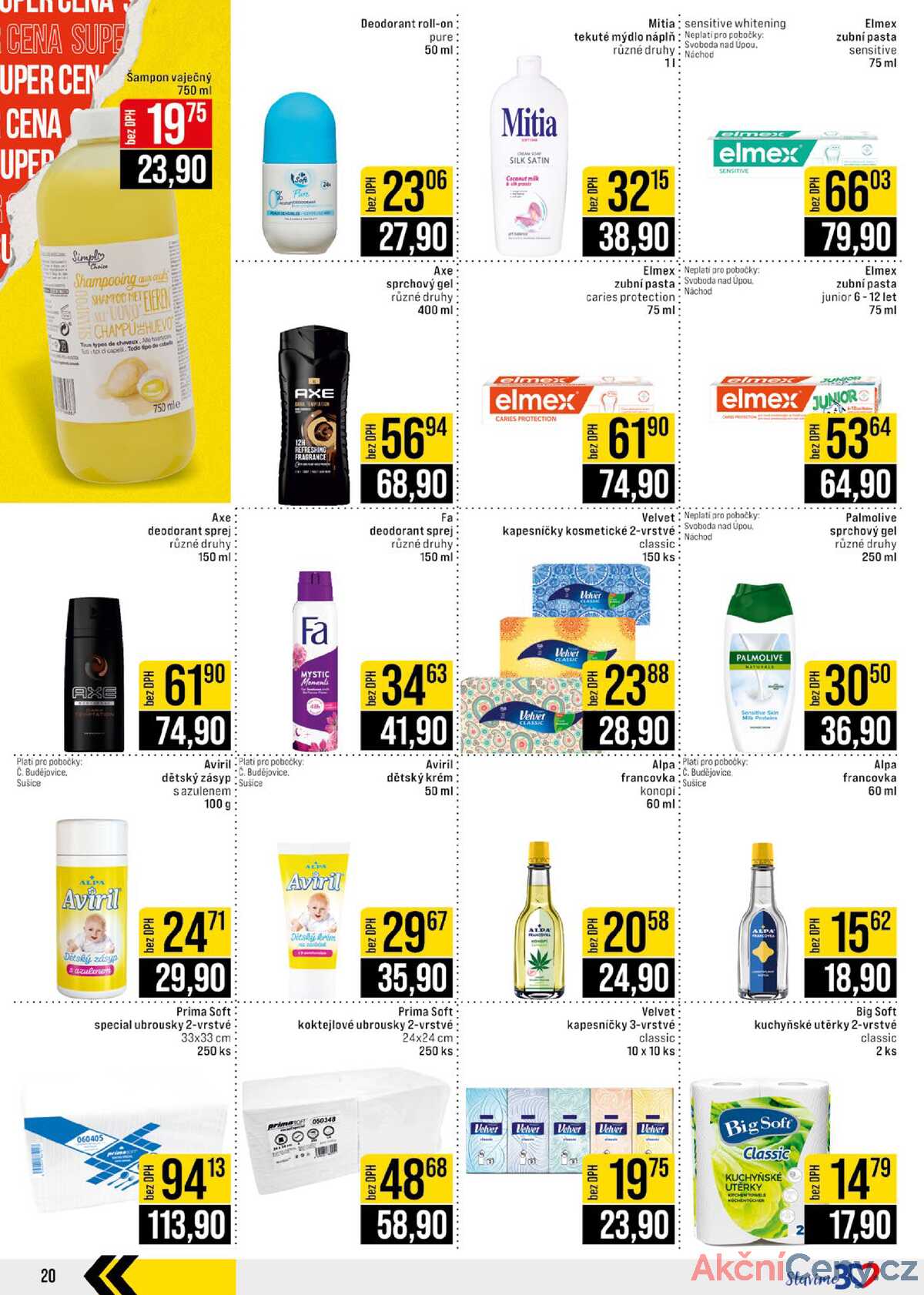 JIP Cash & Carry České Budějovice, Most, Náchod, Polička, Sušice a Svoboda nad Úpou od 30.7. do 5.8.2025 strana 20