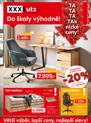 XXXLutz Do školy výhodně! od 4.8. do 31.8.2025
