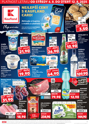 Kaufland 6.8. - 12.8. - Kaufland - Lovosice (Siřejovická)