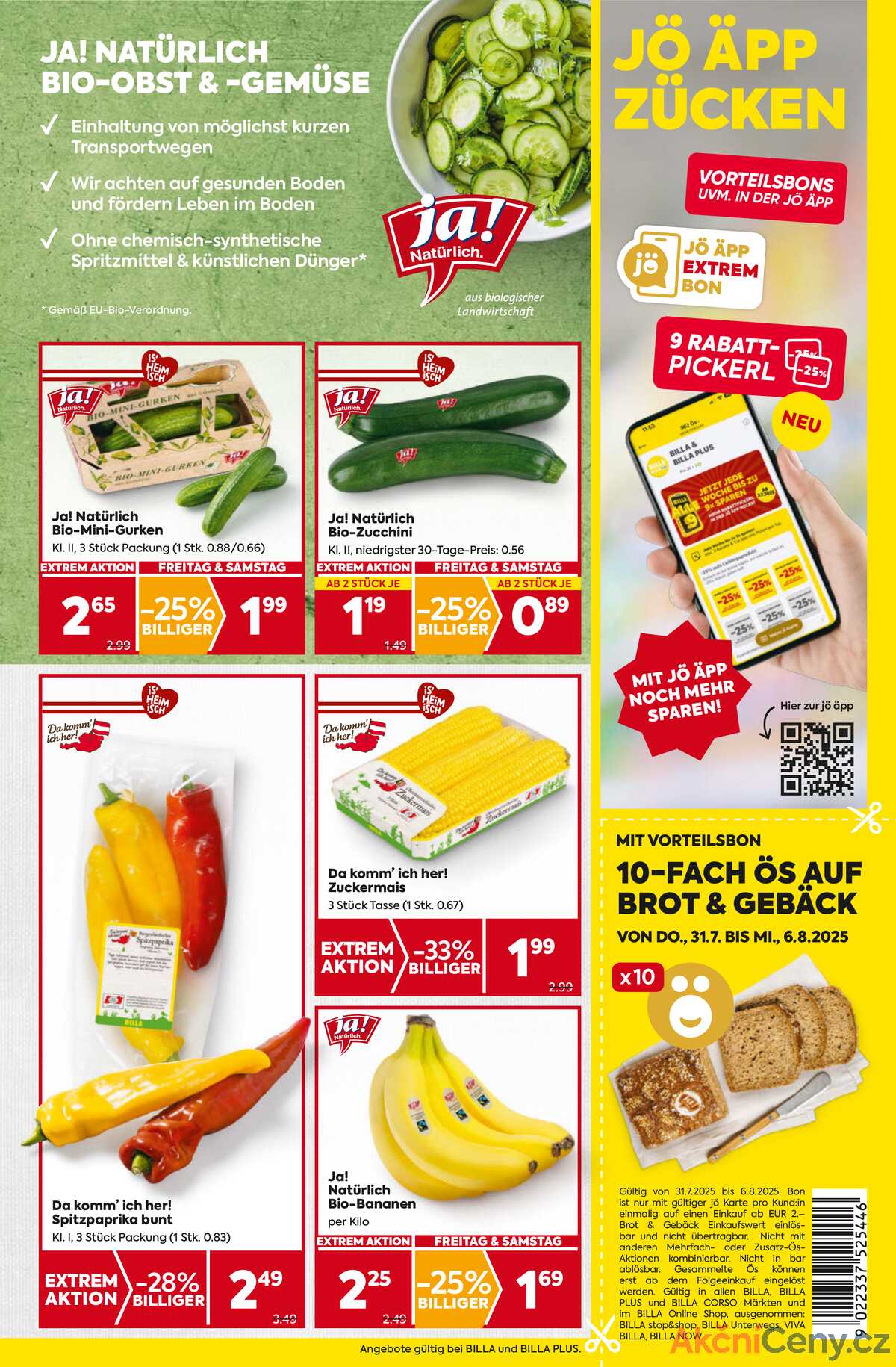 Leták BILLA Rakousko 31.7.-6.8.2025 - BILLA&BILLA PLUS strana 7