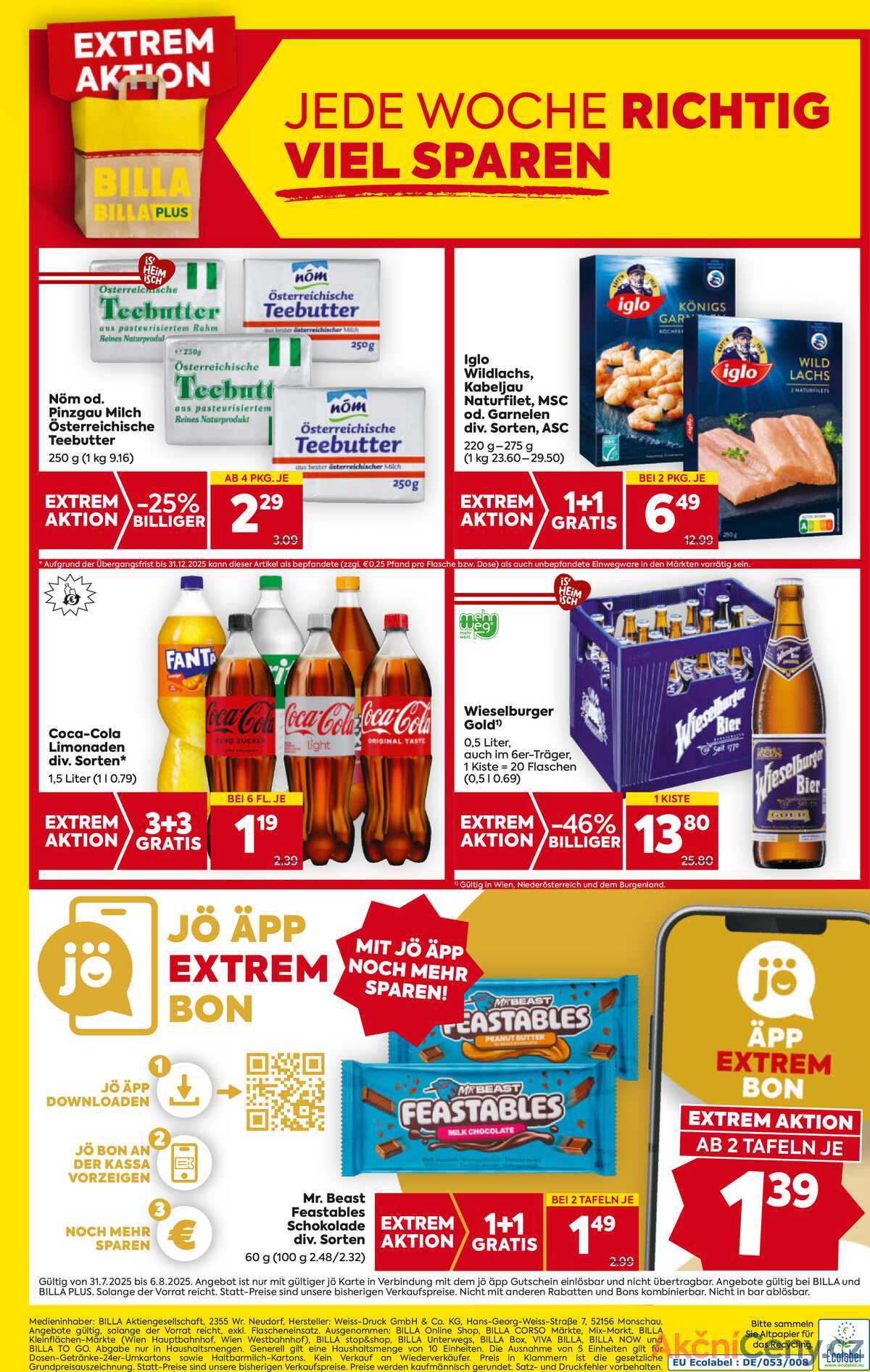 Leták BILLA Rakousko 31.7.-6.8.2025 - BILLA&BILLA PLUS strana 20